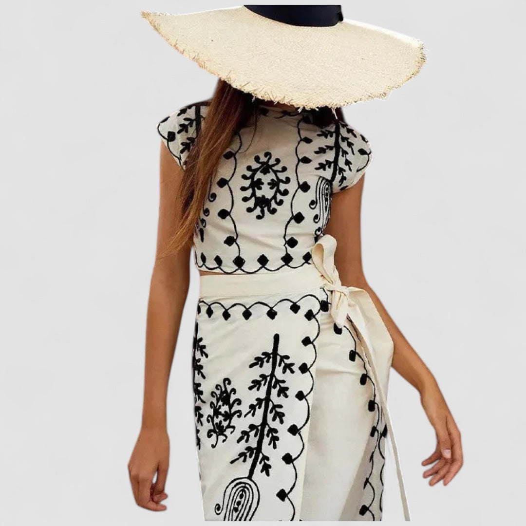 Maya™ | Camilla - Printed Top and Skirt