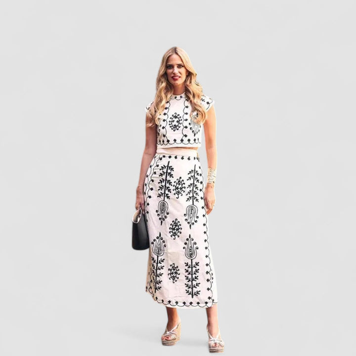 Maya™ | Camilla - Printed Top and Skirt