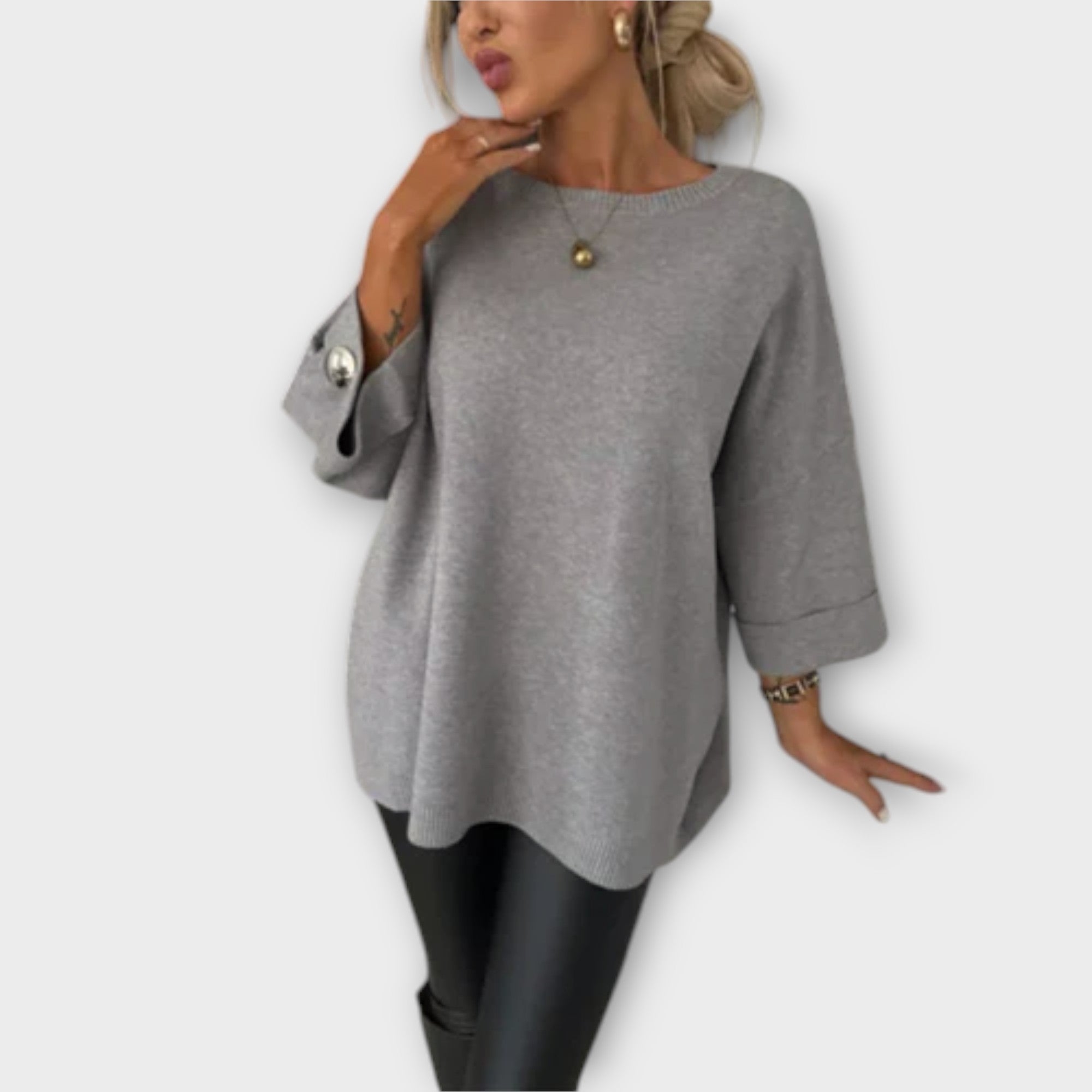 Ava™ - Elegant Knit Blouse