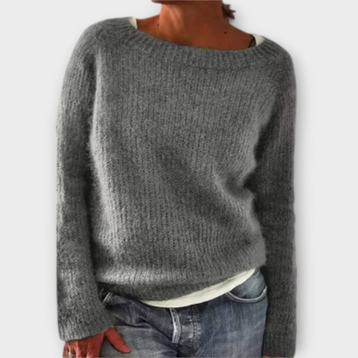 Maya™ – Solid Color Knit Sweater