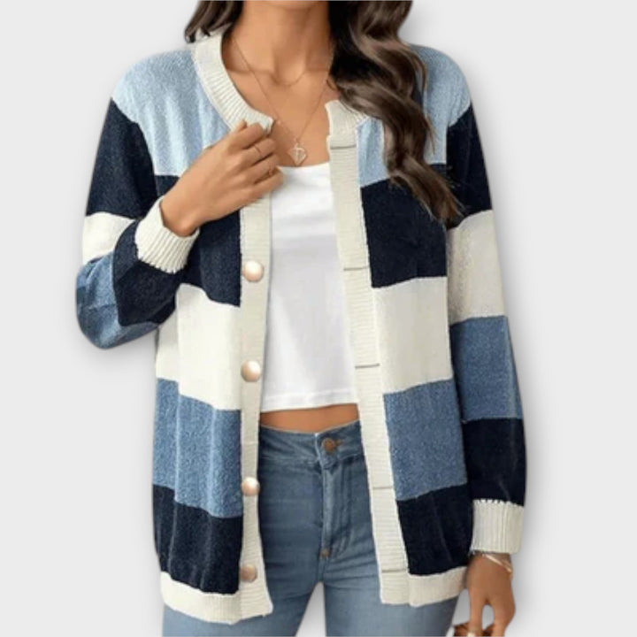 Maya™ - Striped Cardigan