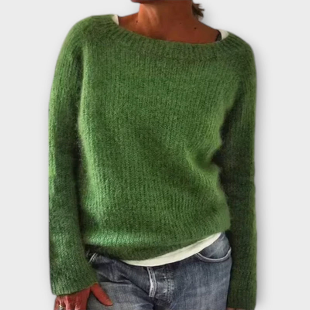 Maya™ – Solid Color Knit Sweater