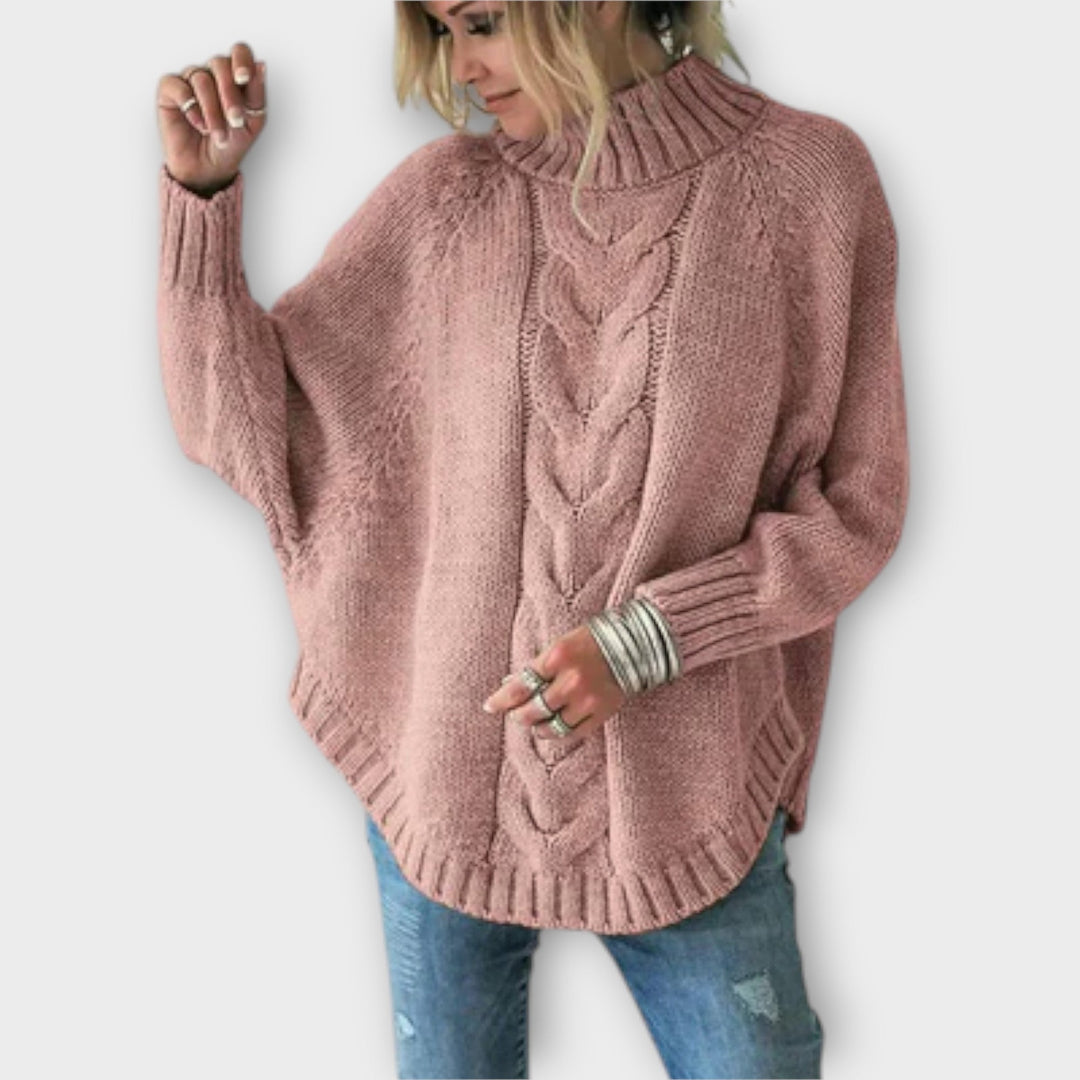 Maya™ - Knitted Sweater with Cable Knit Pattern