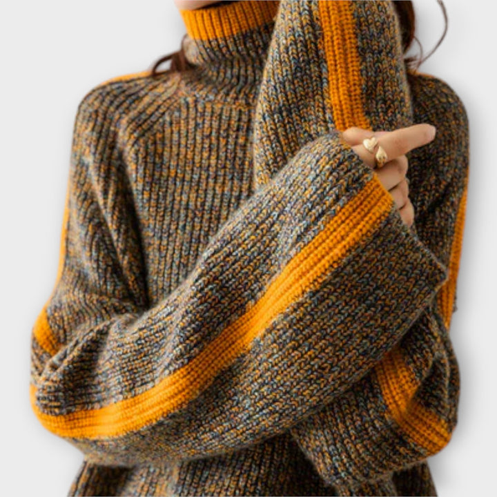 Maya™ Vintage Sweater with High Neck