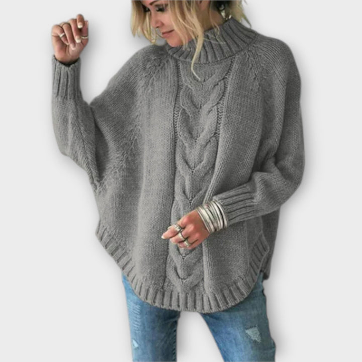 Maya™ - Knitted Sweater with Cable Knit Pattern