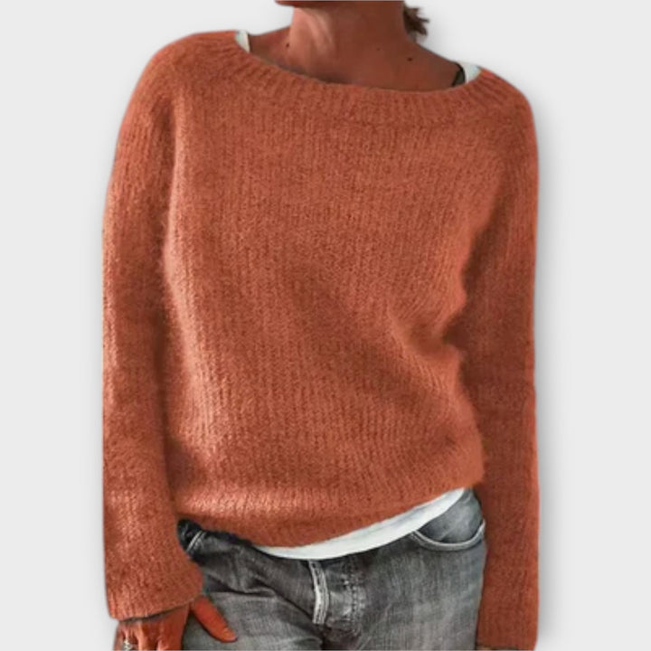 Maya™ – Solid Color Knit Sweater