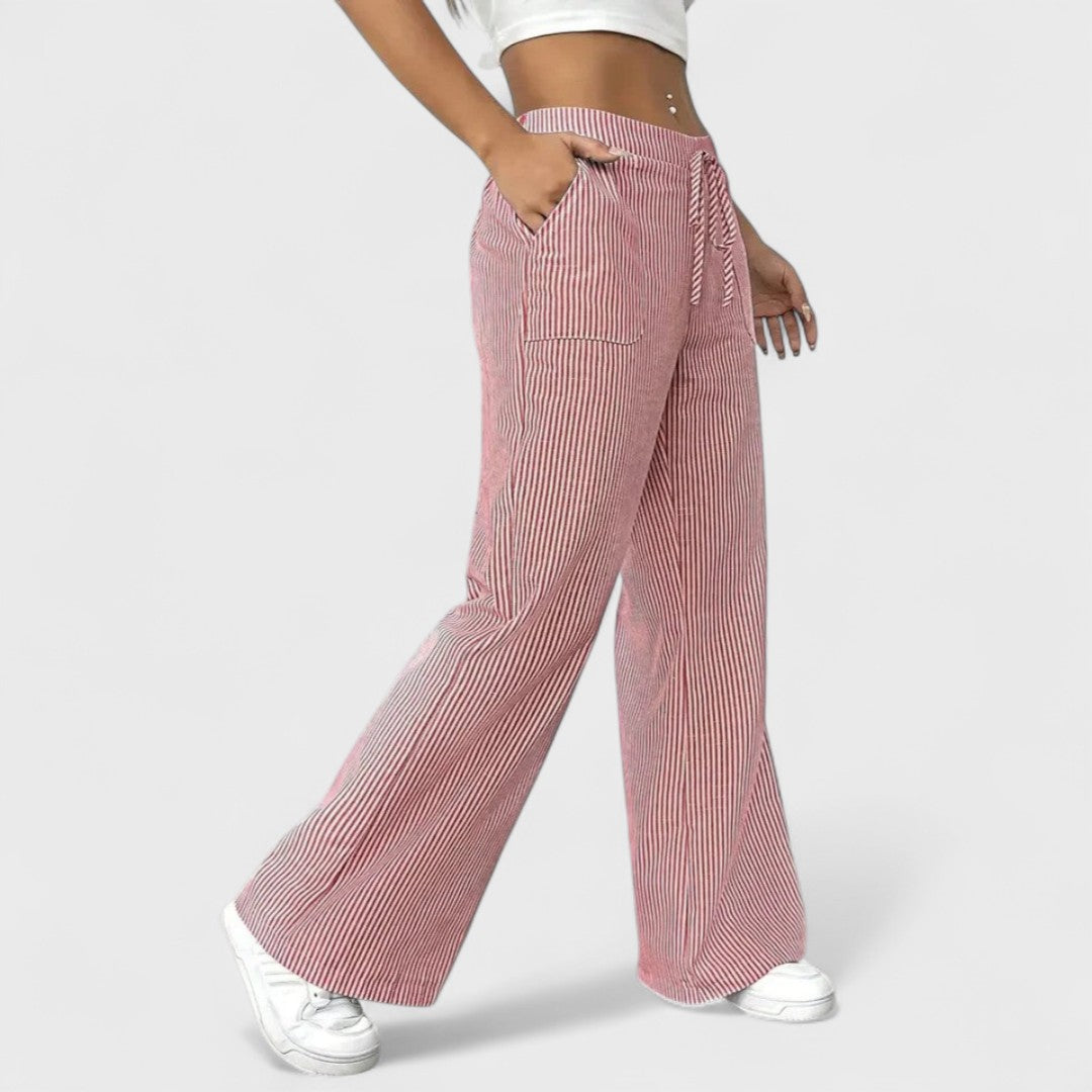Maya™ - Comfortable Wide Pants with Elegant Details