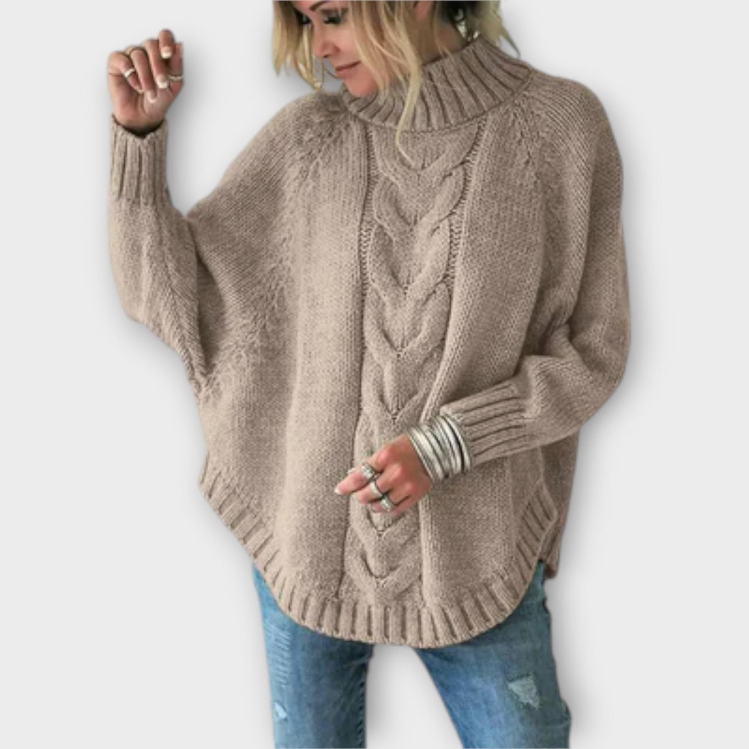 Maya™ - Knitted Sweater with Cable Knit Pattern