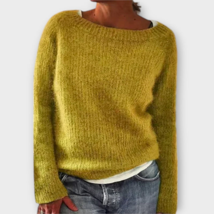 Maya™ – Solid Color Knit Sweater