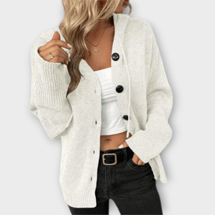 Maya™ - Knitted Cardigan with Buttons