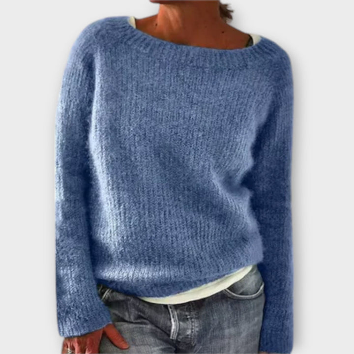 Maya™ – Solid Color Knit Sweater