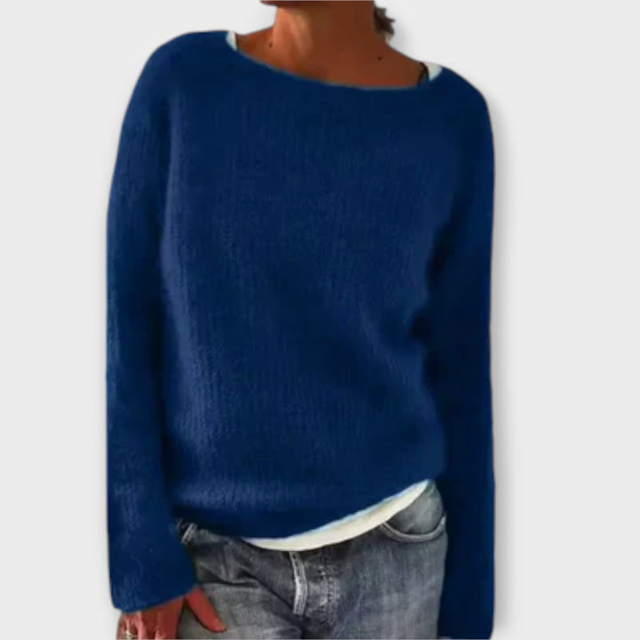 Maya™ – Solid Color Knit Sweater