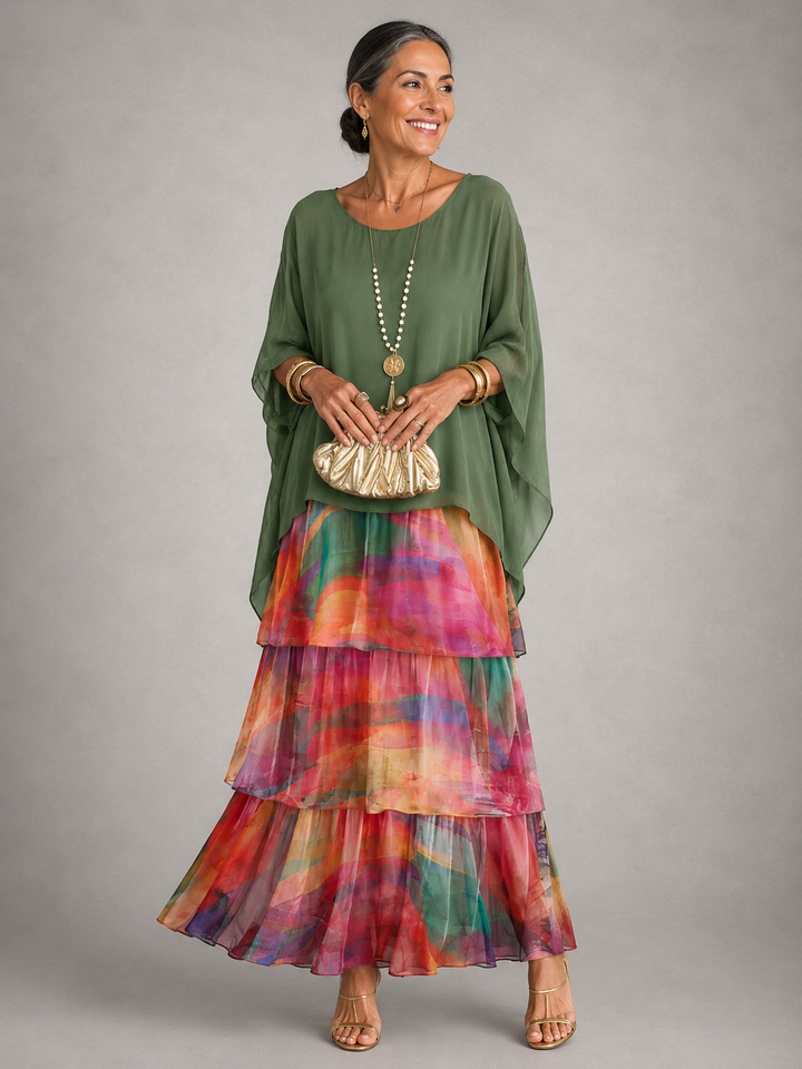 Maya| Elegant Flowing Maxi Dress