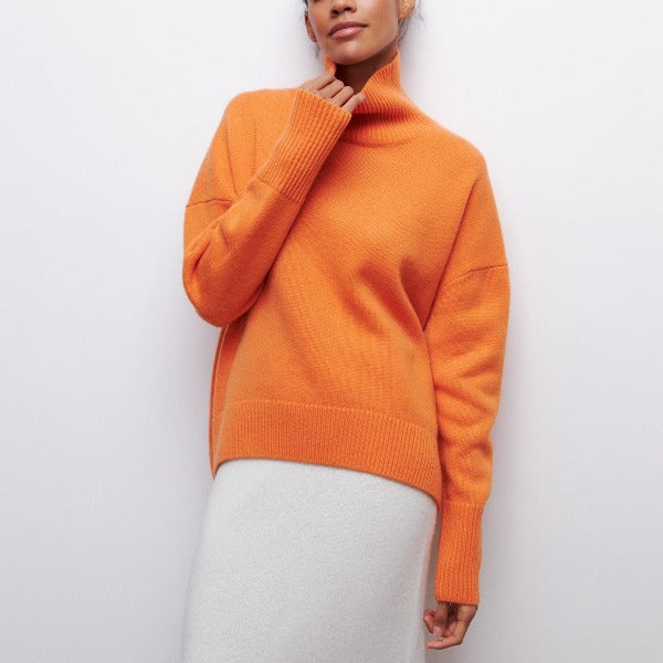 Maya™ - Comfortable High Neck Sweater