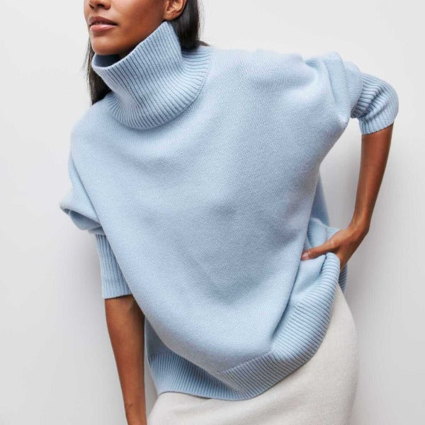 Maya™ - Comfortable High Neck Sweater