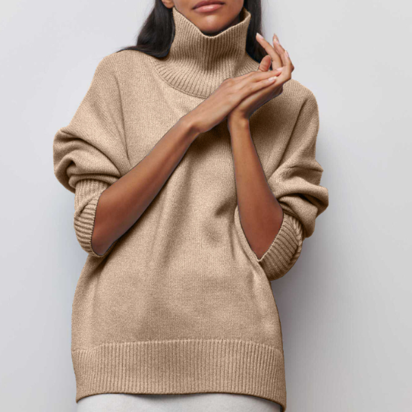 Maya™ - Comfortable High Neck Sweater