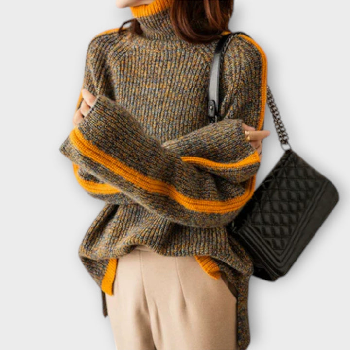 Maya™ Vintage Sweater with High Neck