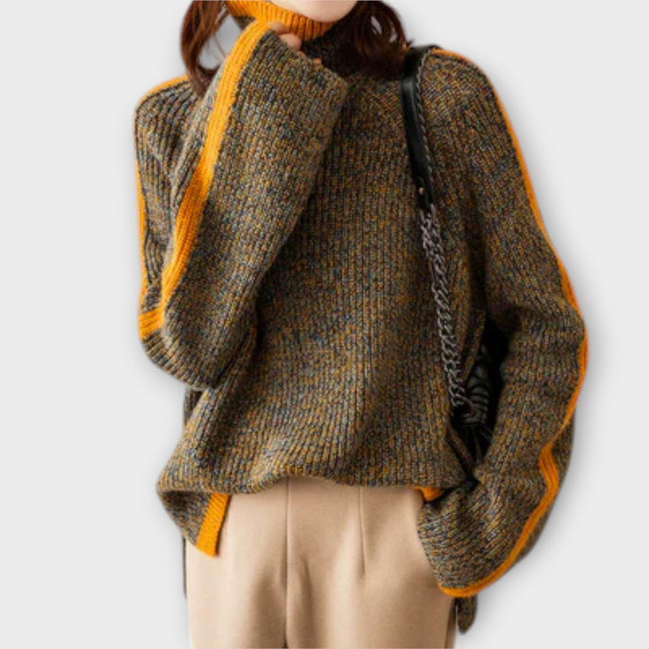 Maya™ Vintage Sweater with High Neck