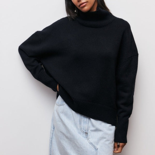 Maya™ - Comfortable High Neck Sweater