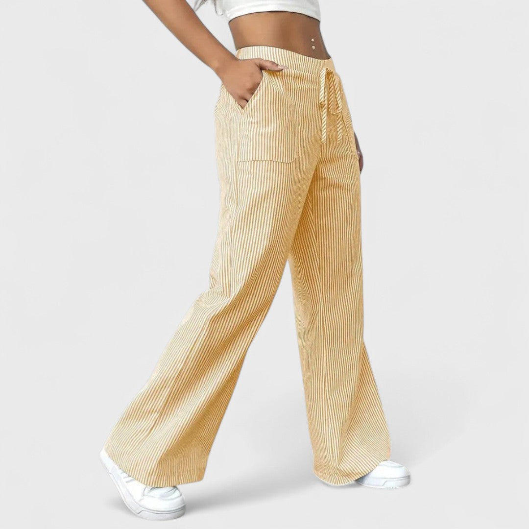 Maya™ - Comfortable Wide Pants with Elegant Details