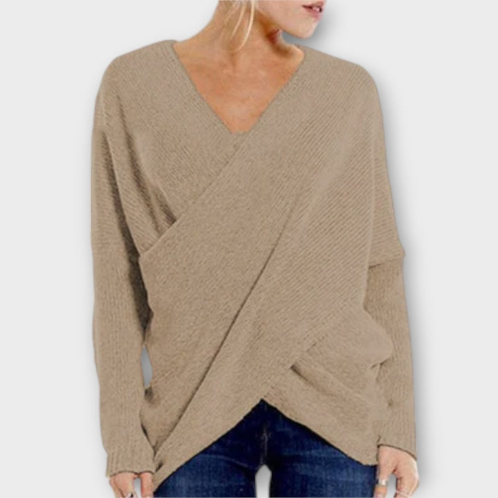 Maya™ - Crossed Sweater